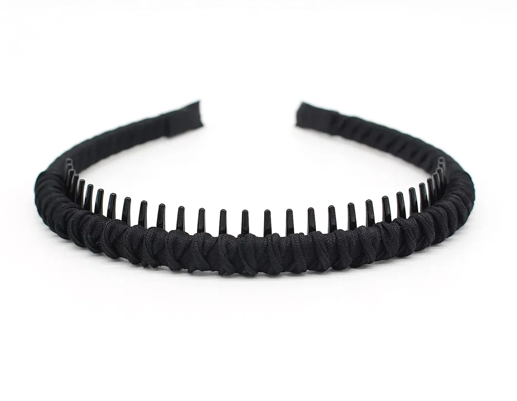 Fashion Accessories Non-Slip Soft Comfy Hair Hoop Fashion Floral Teeth Comb Headbands