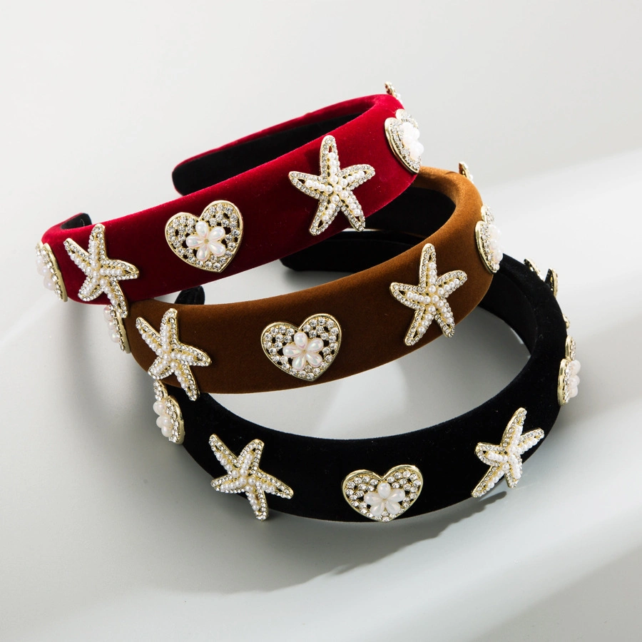 Custom Hot Selling Heart Star Shaped Headband Fashion Jewelry Hair Accessories