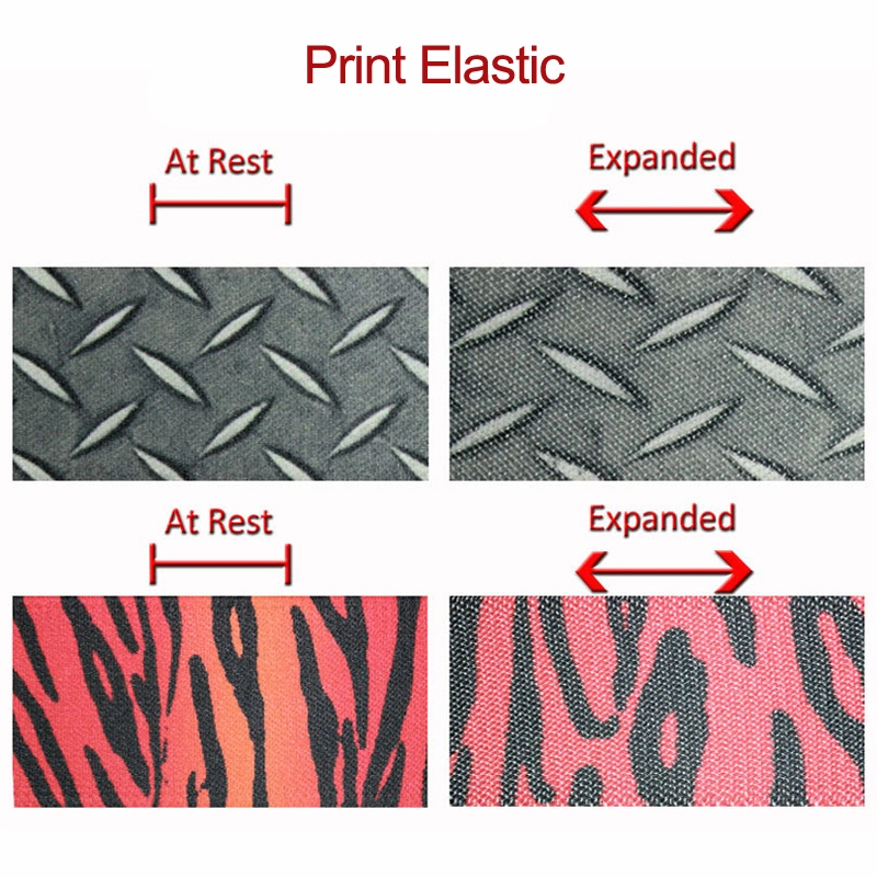 OEM Factory Custom Size and Color Elastic Webbing Polyester Woman&prime;s Printed Elastic Waist with Belt for Garment