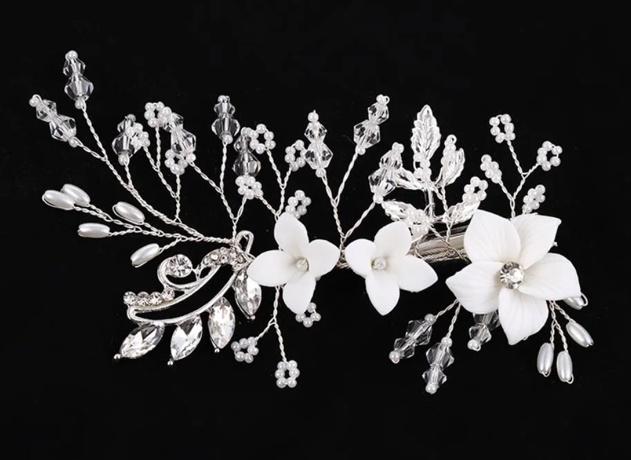 Pearl Hair Vine Headband for Flower Gilr. Bridal Wedding Pearl Hair Vine