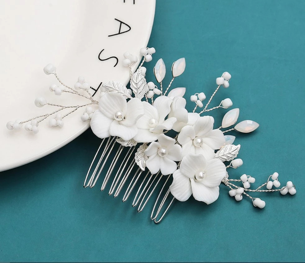 Pearl Hair Vine Headband for Flower Gilr. Bridal Wedding Pearl Hair Vine