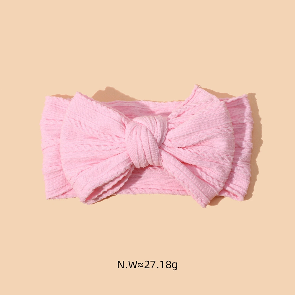 Wholesale Double Bow Baby Headband Soft Nylon Headband for Baby