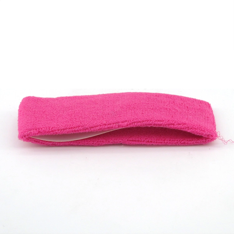 Sports Breathable Colorful Cotton Head Band Custom Logo Sweatband Headbands