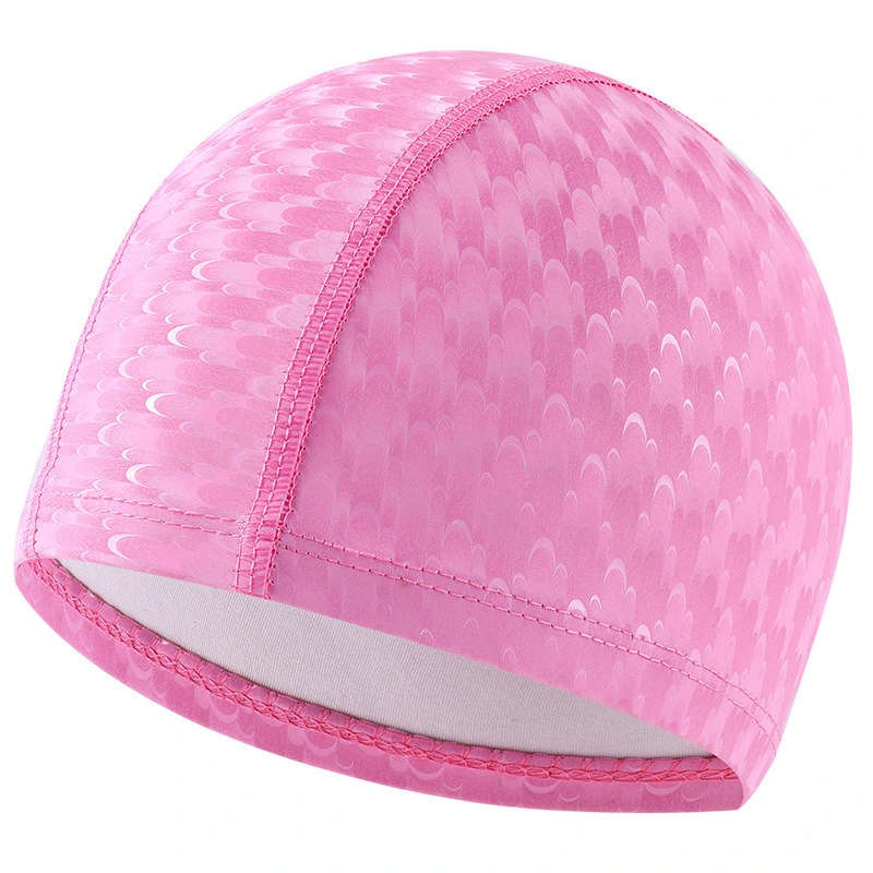 Waterproof Sunscreen Fashion Long Hair Swimming Cap Coating Swimming Cap Men and Women Bl16761