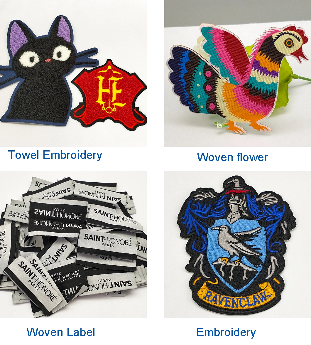 Welcome Machine Embroidery, Woven Custom Branded Japan Anime Cartoon Felt Keychain Name Tag