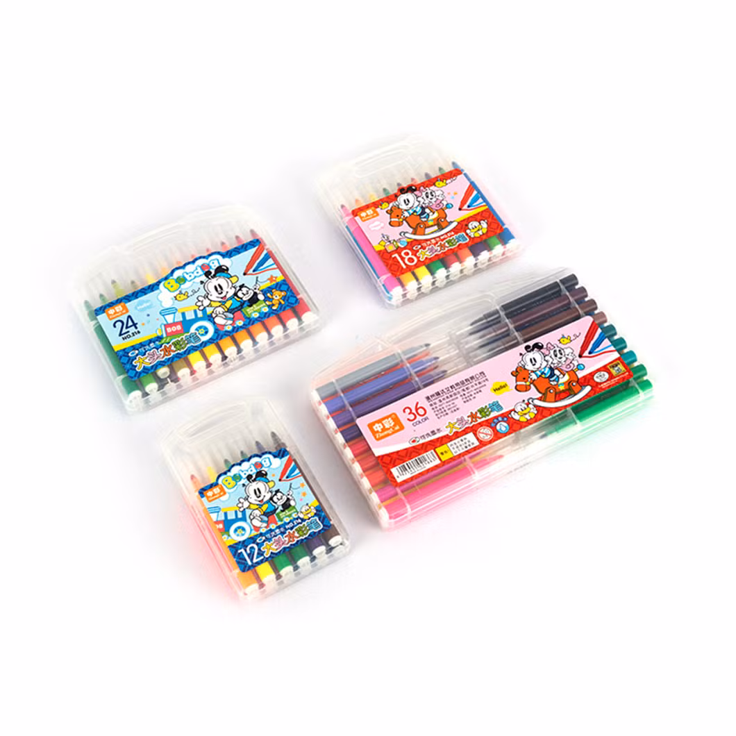 36 Colors Non Toxic Water Based Washable Coloring Marker Pen