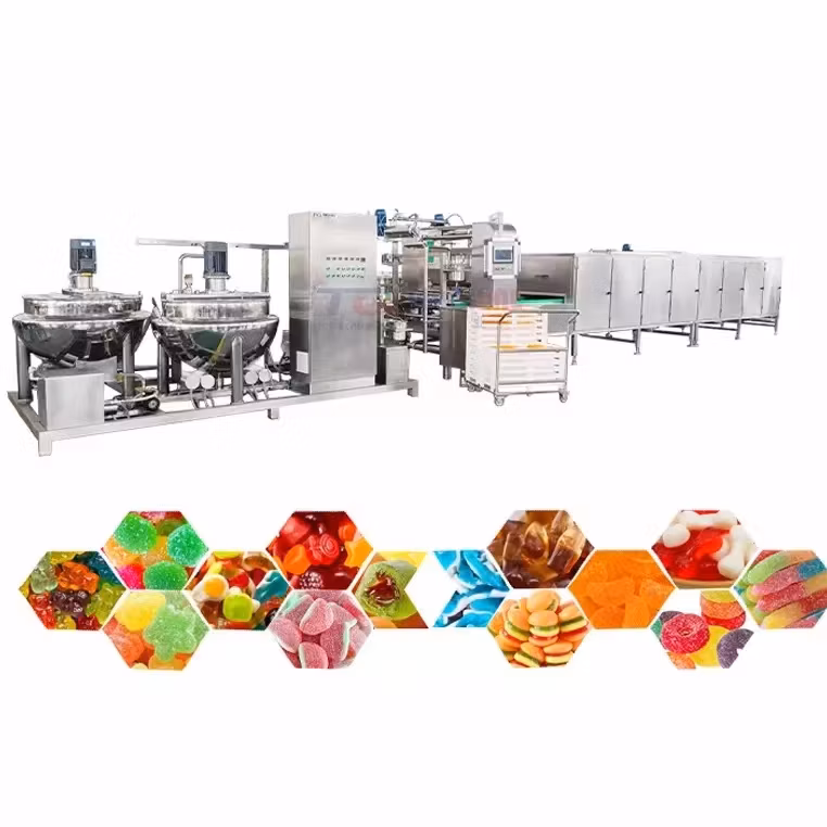Easy Operate Jelly Gummy Candy Machine Candy Coating Machine Long Service Life Soft Sugar Gelatin Pectin Candy Making Machine