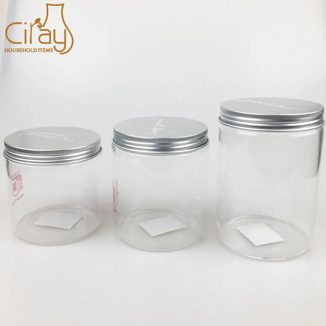 600ml Cylinder Glass Storage Container Heat-Resistant