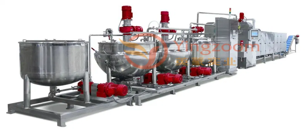 Yingzoom High Production Automatic Soft Jelly Candy Production Line for Sugar Free Gummy Bear Making Machine