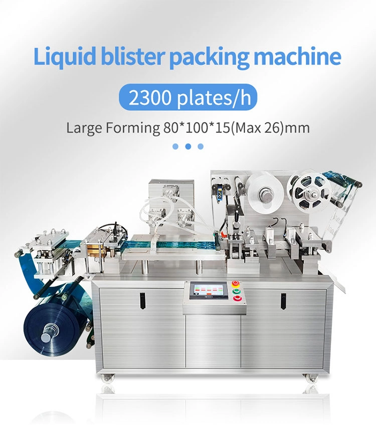 Fully Automatic Small Dpp Liquid Packaging Olive Oil Jam Sauce Ketchup Honey Butter Cheese Paste Cream Marmalade Blister Packing Machine