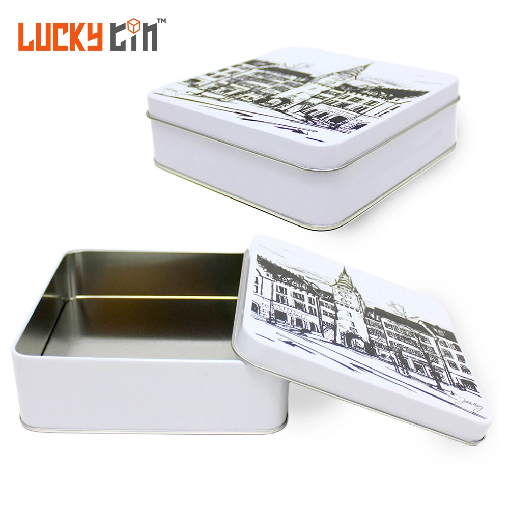 New Design Custom Recyclable Food Grade Tinplate Packaging Professional Makeup Metal Can/Case Cosmetic Balm Container Tin Box