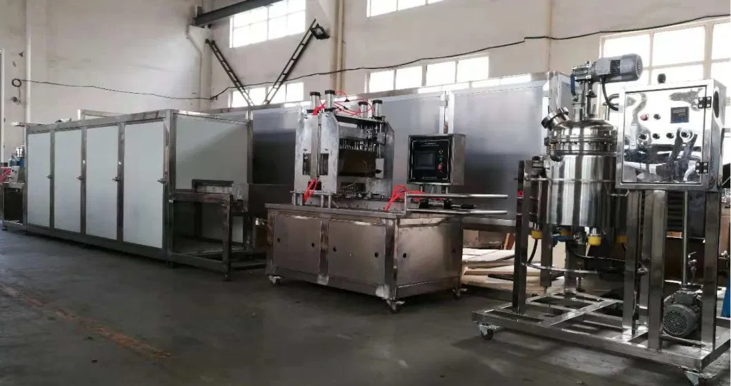 Soft Gummy Bear Candy Machine Steam Heating Production Line for Lollipop Candy