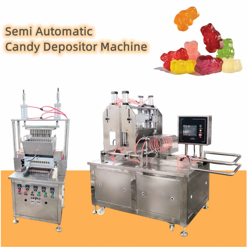 Lab Scale Semi Automatic Small Manual Hard Candy Make Depositor Jelly Sugar Deposit Bear Gummy Machine