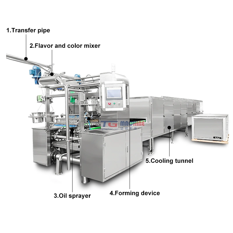 industrial Vitamins Jelly Gummy Candy Manufacturers Gelatin Pectin Soft Confectionery Maker Machine