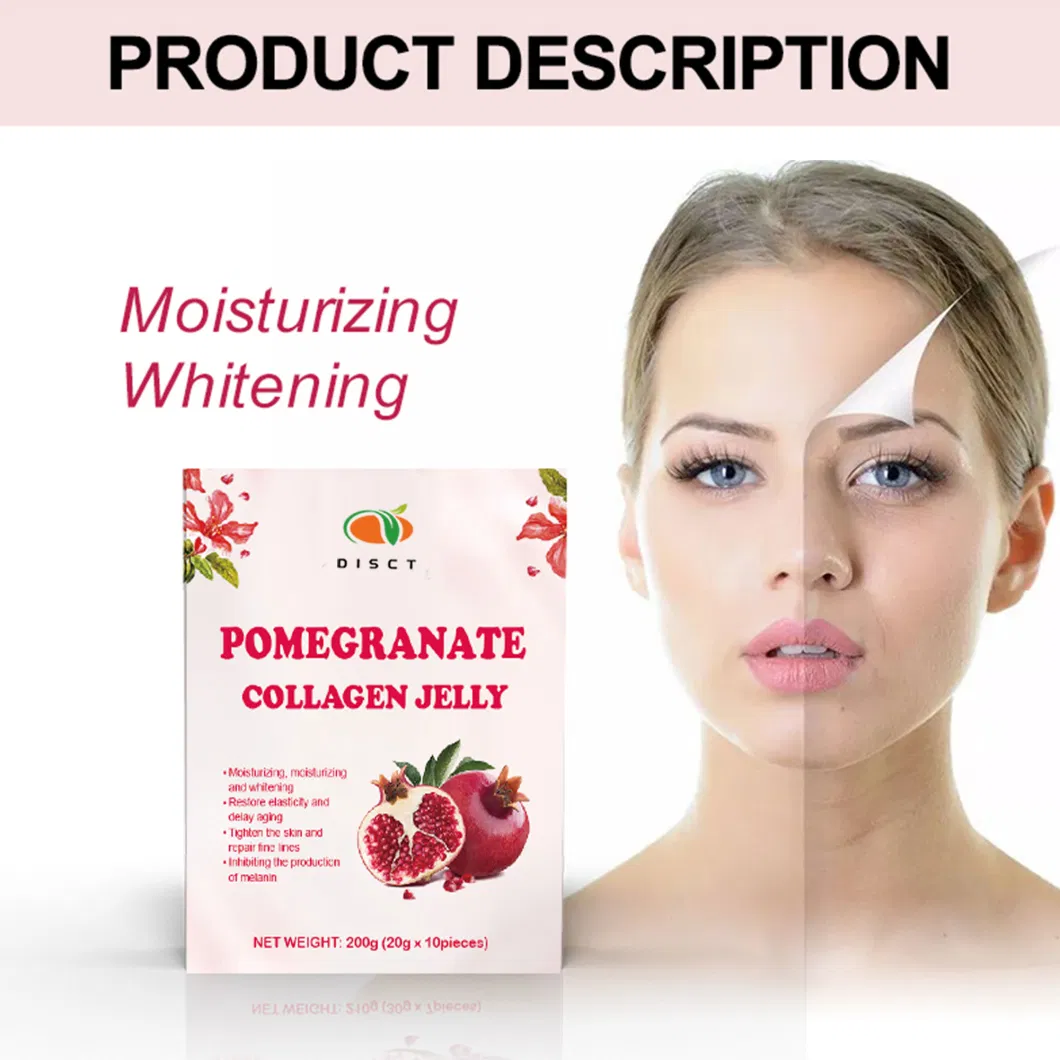 Amazon Hot Skin Whitening Pomegranate Collagen Jelly Stick with Vitamins for Men and Women