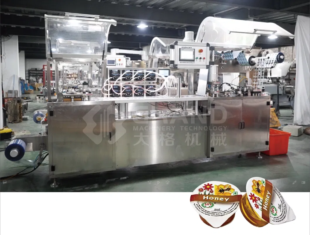 Dpp260 Automatic Alu-PVC Butter Cream Jam Paste Sauce Blister Packing Machine Factory Hot Sale