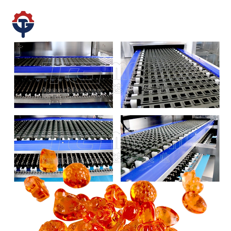 Full Automatic Candy Vitamin Pectin Gelatin Jelly Candy Gummy Bear Production Line