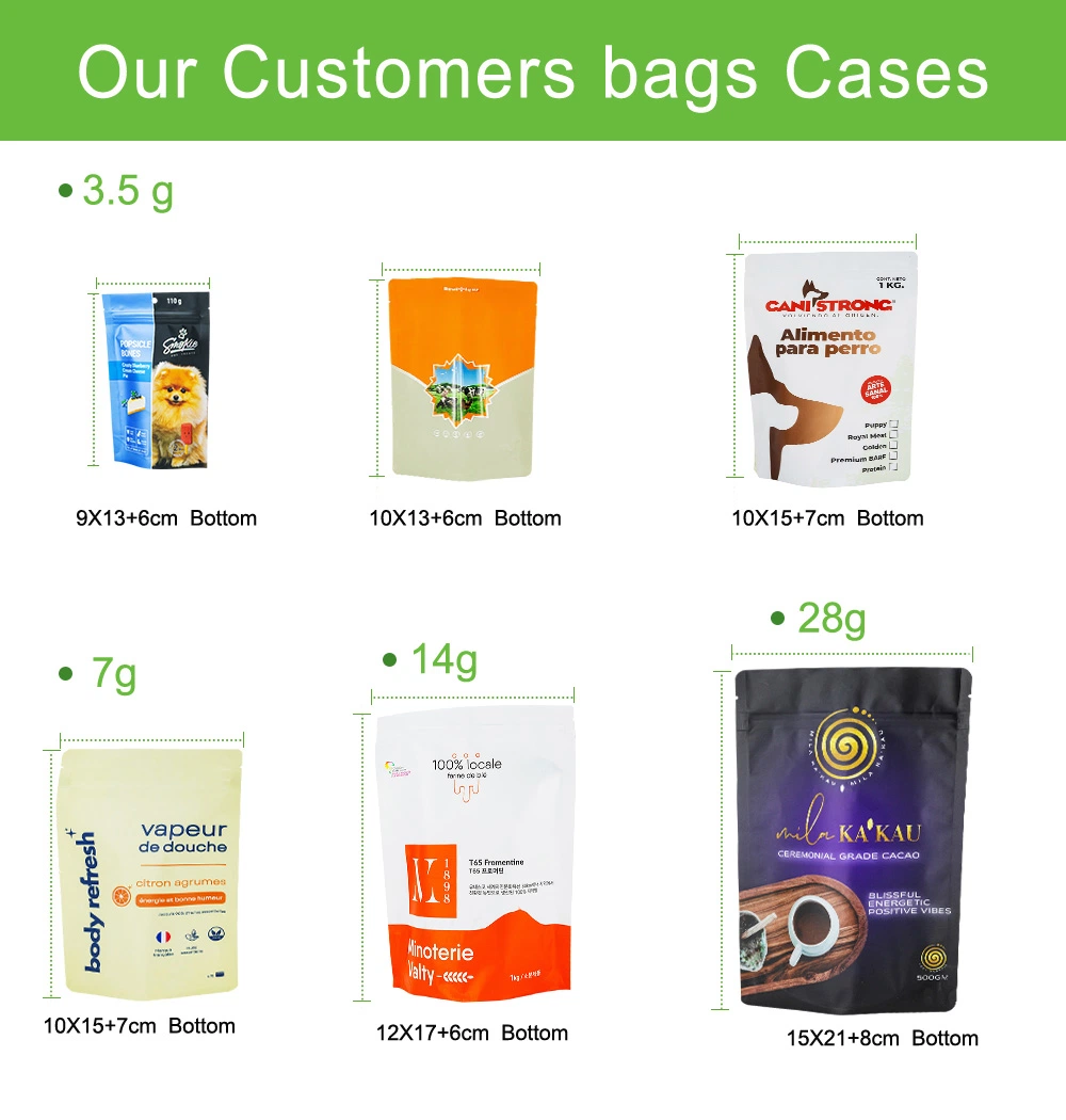 Custom 3.5g Mylar Bags Child Proof Soft Touch Stand up Pouch 7g 14G 35 Mylar Pouches