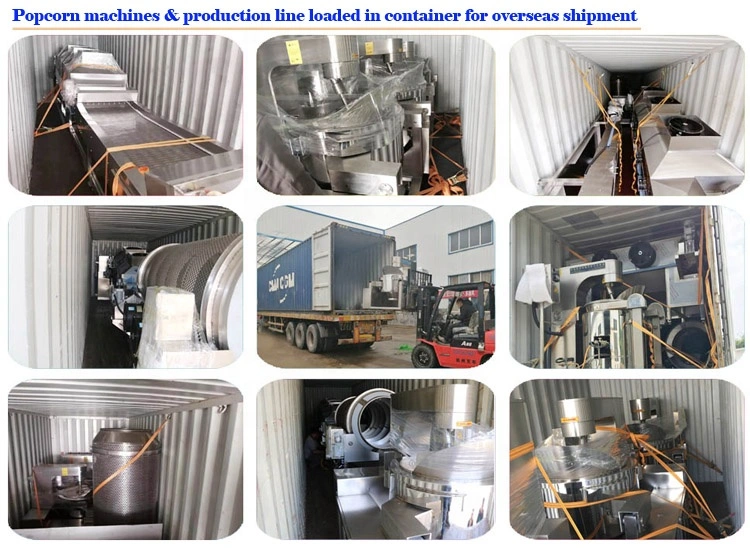 China Supply Industrial Popcorn Making Machine Commercial Chocolate Flavor Gas Popcorn Machine