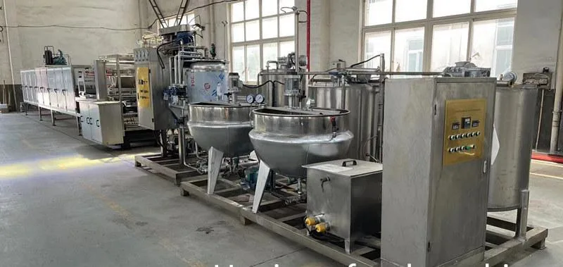 Automatic Hard Candy Pouring Gummy Jelly Candy Production Line