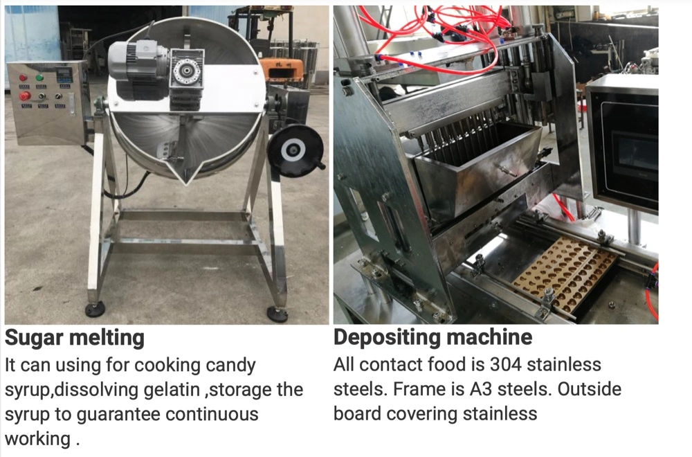 High Productivity Gummy Bear Making Machine Jelly Candy Production Line / Custom Gummy Candy Machine