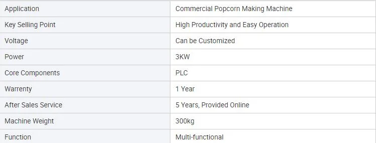 Commercial Small-Volume Cinema Popcorn Making Equipment