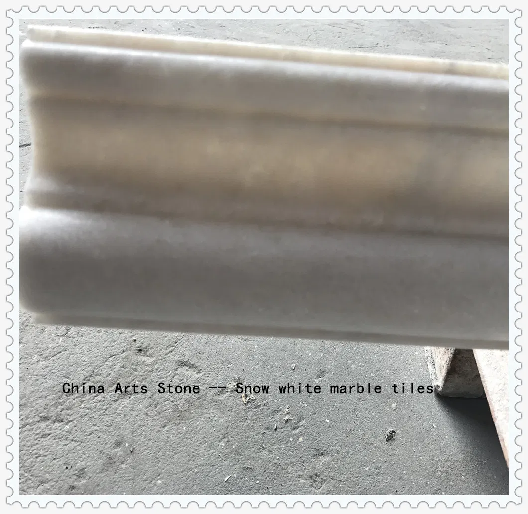 Chinese Pure White Marble Slab for Tiles Products