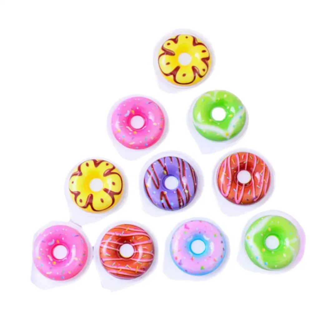 Professional Manufacturer 3D Donut Shape Jam Filed Gummy Fruit Flavor Sweets Soft Candy