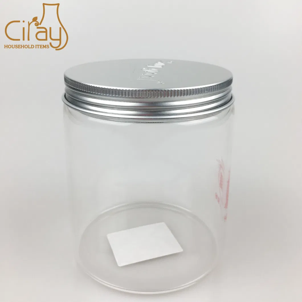 600ml Cylinder Glass Storage Container Heat-Resistant