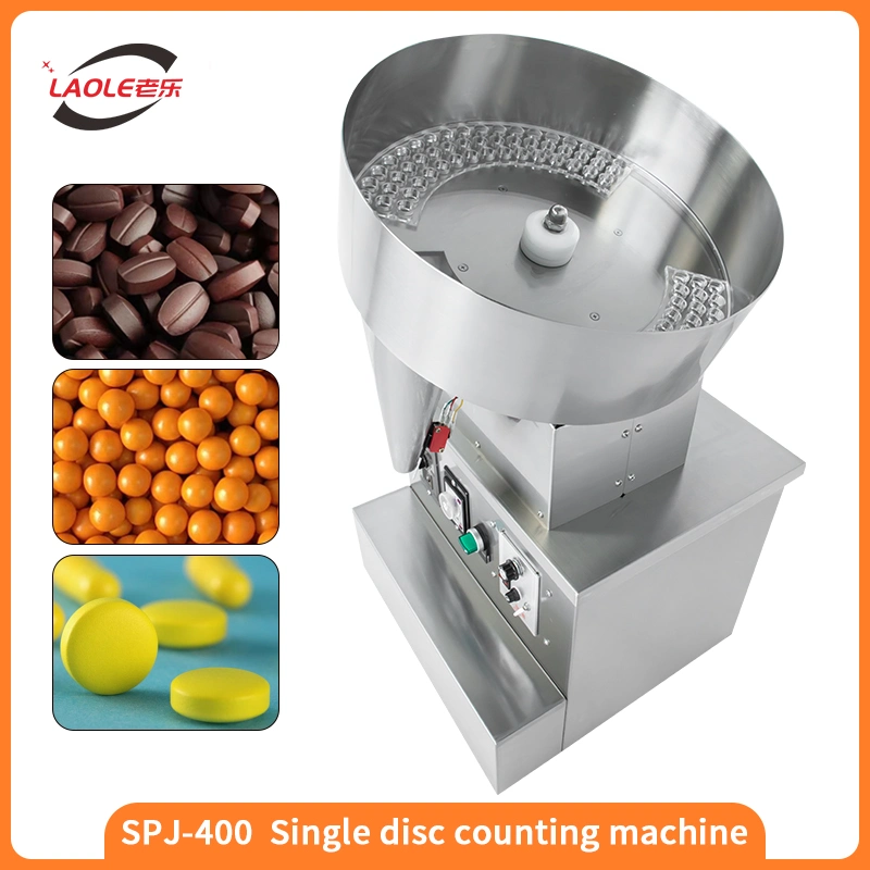 Spj-400 Single Plate Tablet Capsule Counting Machine Semi Automatic Candy Counter Machine