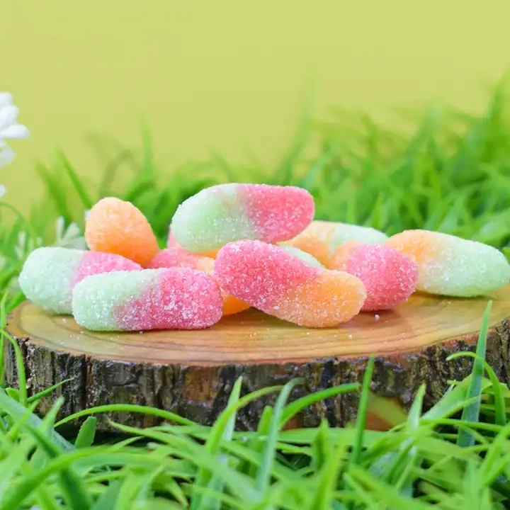 Sour Worms Jelly Candy OEM Jelly Manufacturer Extra Sour Gummy Worms Candy