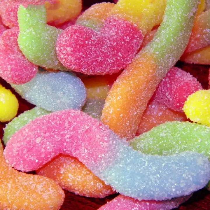 Sour Worms Jelly Candy OEM Jelly Manufacturer Extra Sour Gummy Worms Candy