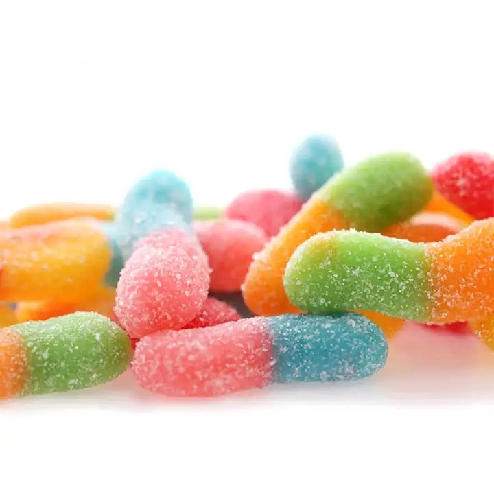 Sour Worms Jelly Candy OEM Jelly Manufacturer Extra Sour Gummy Worms Candy