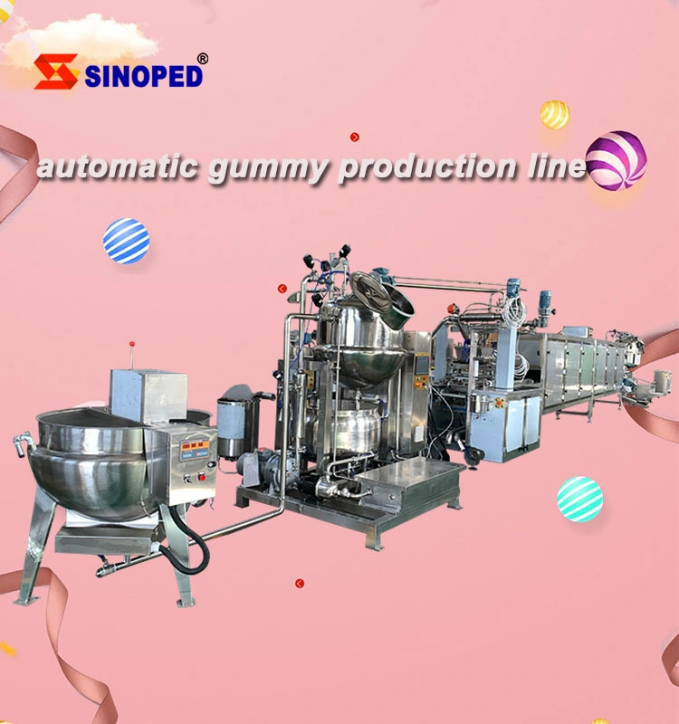 Sinoped Automatic Jelly Soft Candy Production Line Vitamin Gummy Bear Making Machines