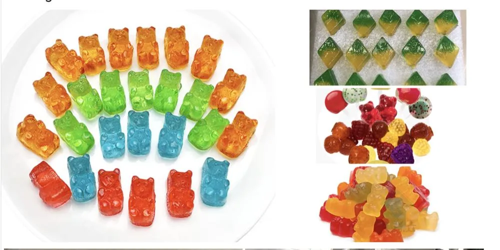 High Productivity Gummy Bear Making Machine Jelly Candy Production Line / Custom Gummy Candy Machine