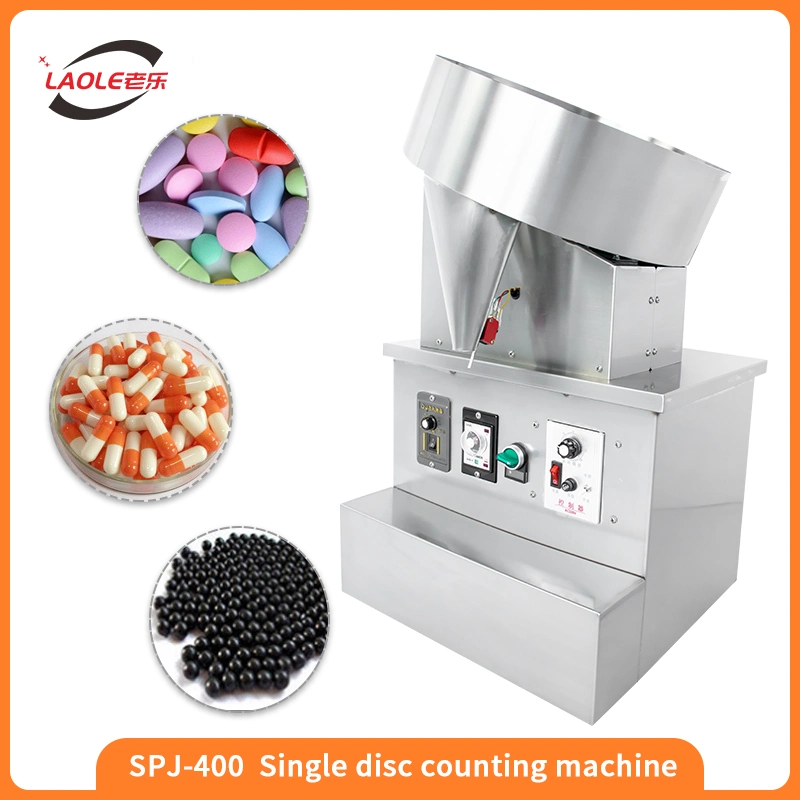 Spj-400 Single Plate Tablet Capsule Counting Machine Semi Automatic Candy Counter Machine