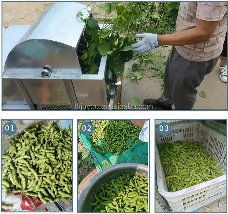 Suppliers Classy Manufacturers Hand Mini Field Green Pea Sunflower Soybean Extruder Bean Combine Harvester Making Machine for Sale