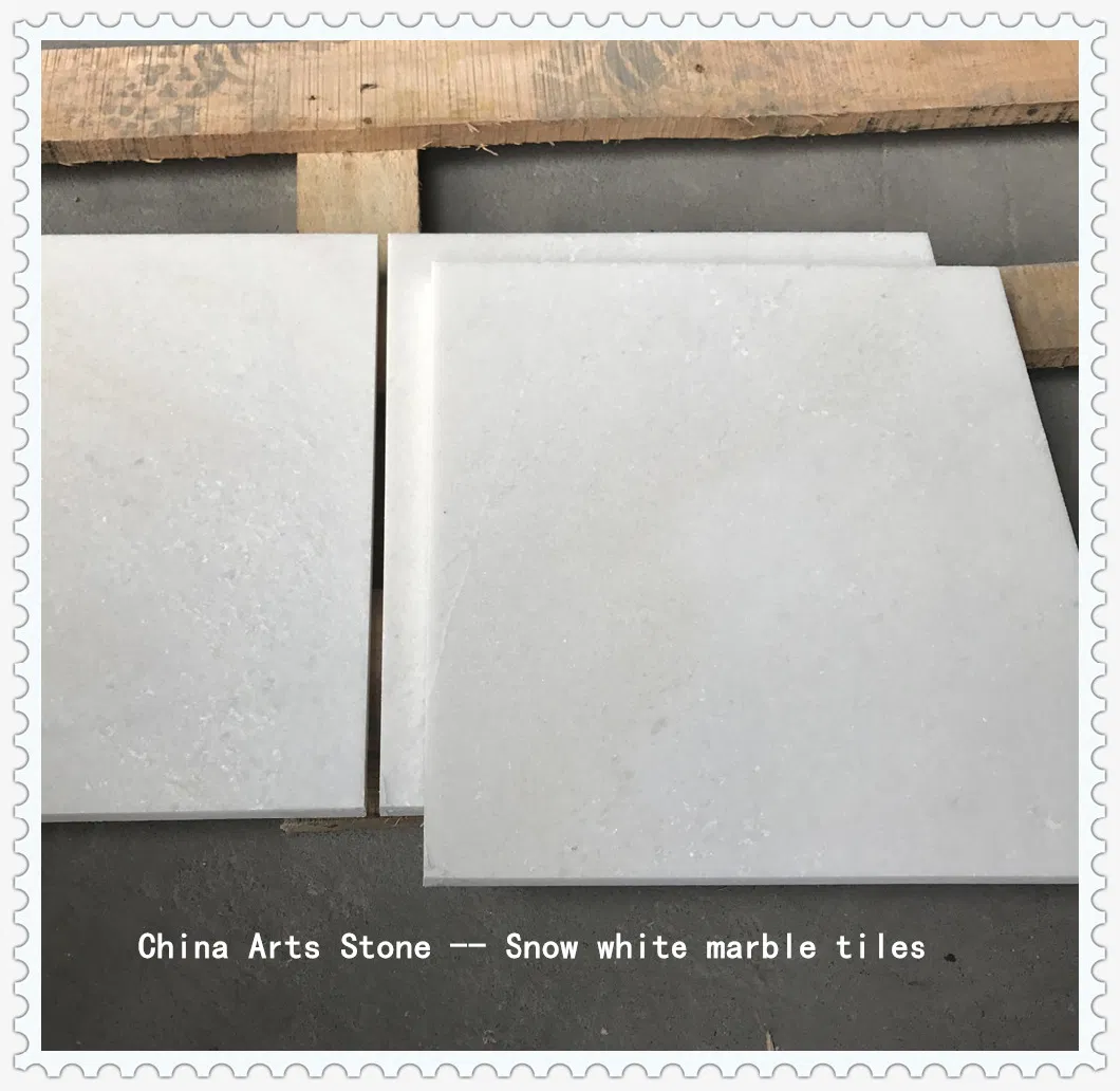 Chinese Pure White Marble Slab for Tiles Products