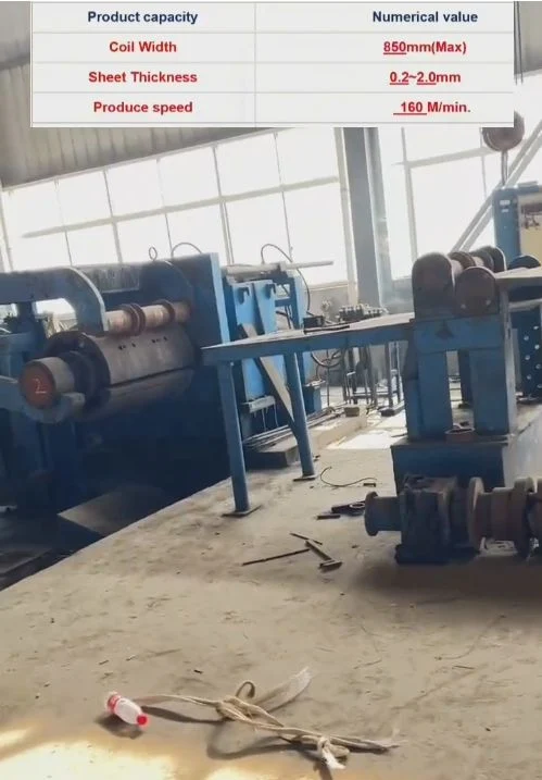 850mm Steel Coil Slitting Machine with Low Price High Efficiency