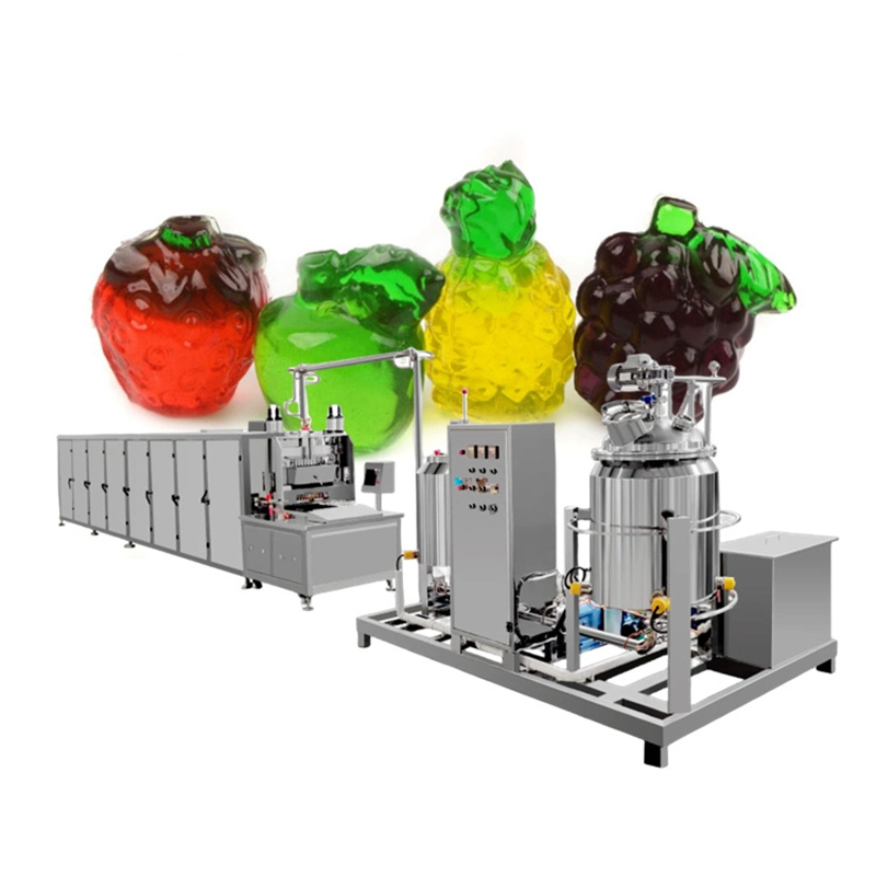 Big Capacity Automatic Vitamin Bear Jelly Candy Making Machine Pectin Gummy Candy Production Line