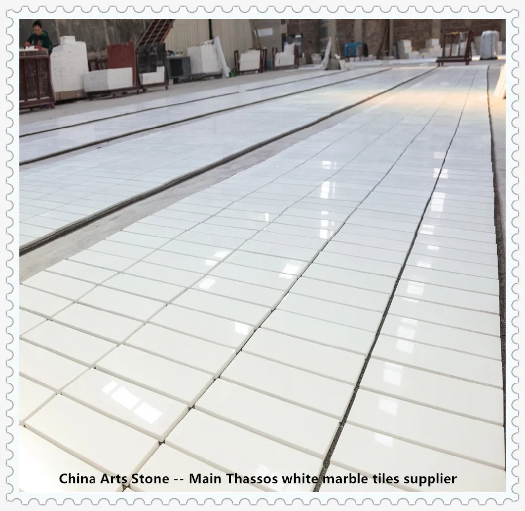 Chinese Pure White Marble Slab for Tiles Products