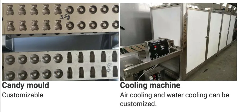 Industrial Automatic Gummies Candy Machine Automatic Jelly Candy Production Line / Custom Gummy Candy