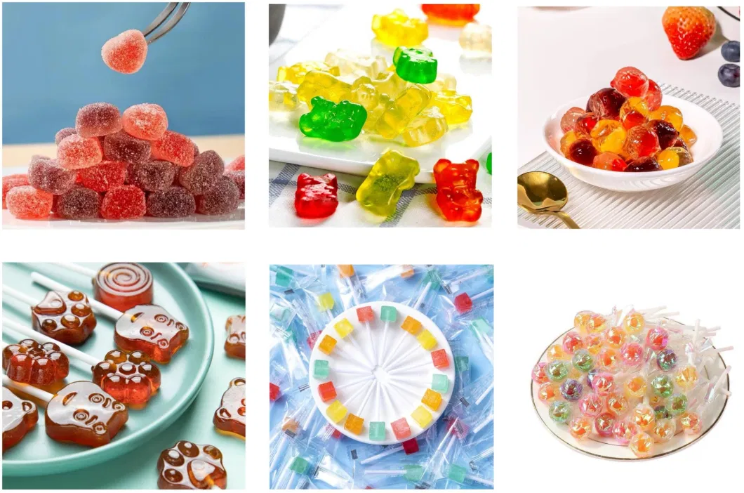 Vitamin Gummy Bear Candy Making Machinery Soft Gel Gummy Candy Production Line