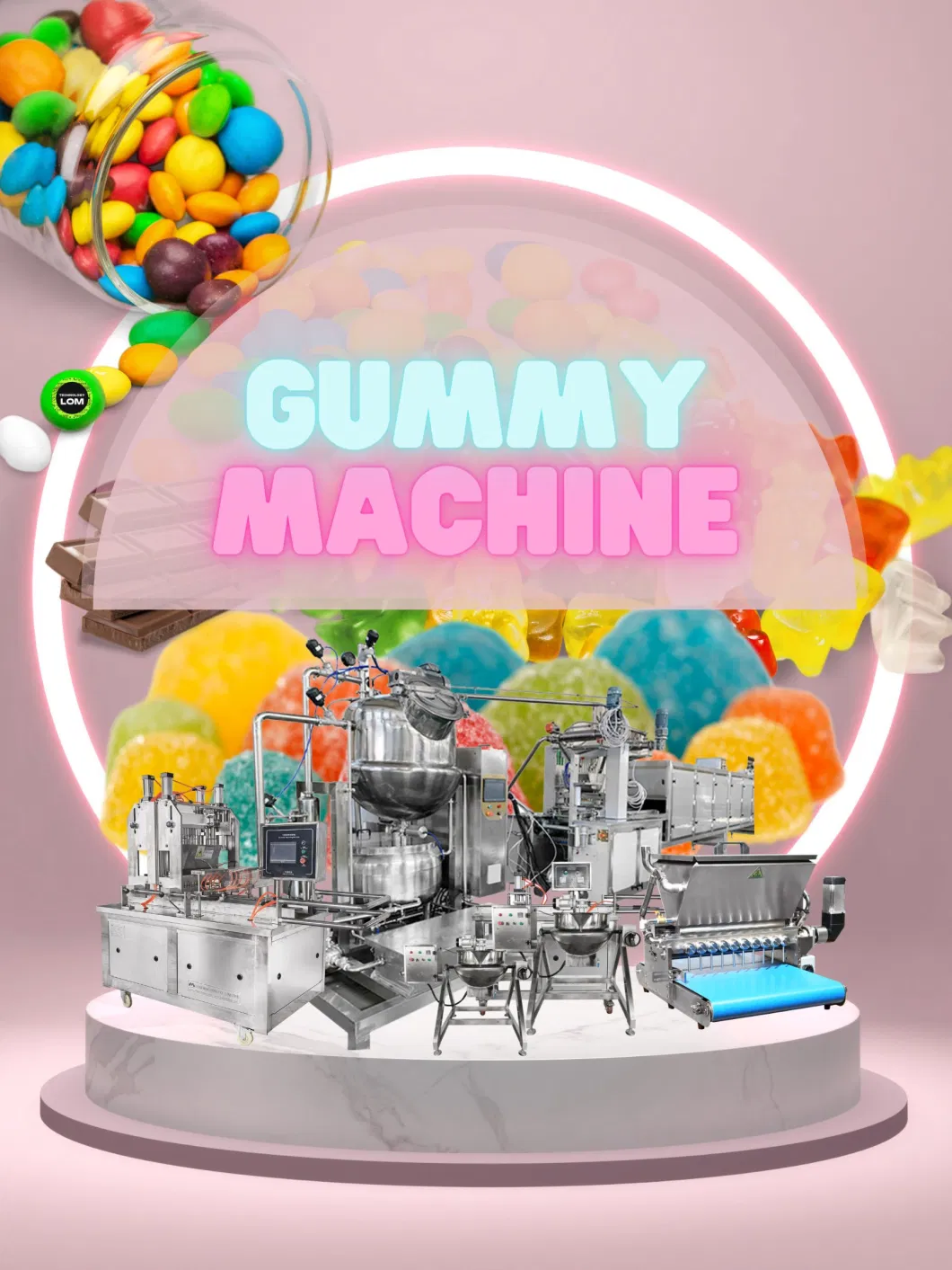 Hot Sale Machine Peace of Mind Transactions Manual Bear Gummy Machine Center Filling Chocolate Gummy Machine