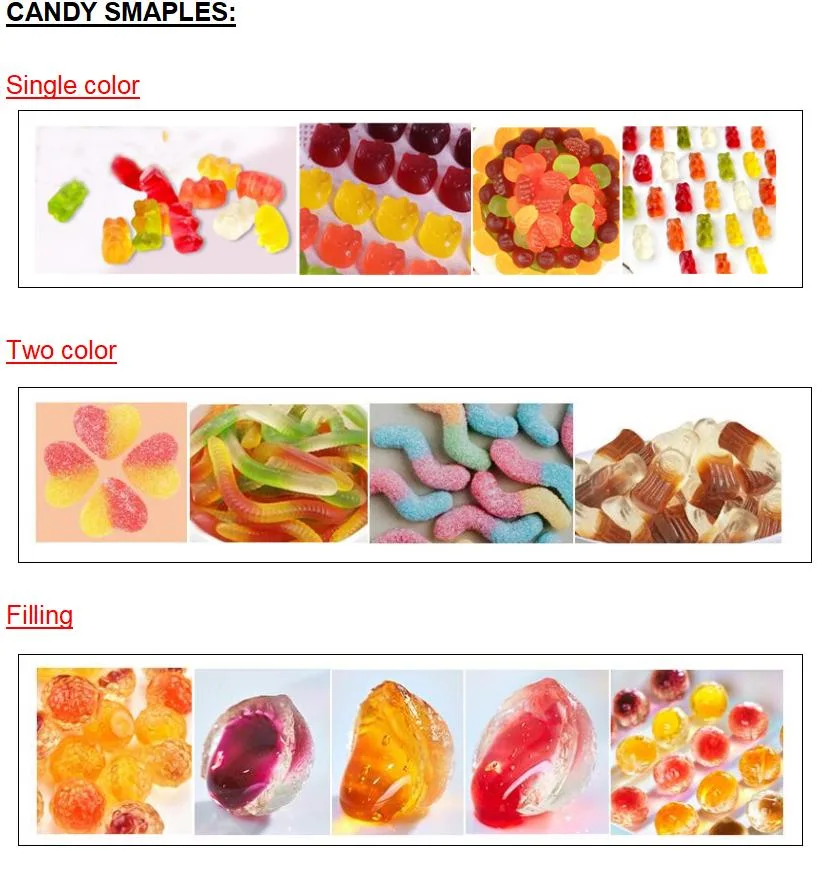 Sinoped Automatic Jelly Soft Candy Production Line Vitamin Gummy Bear Making Machines