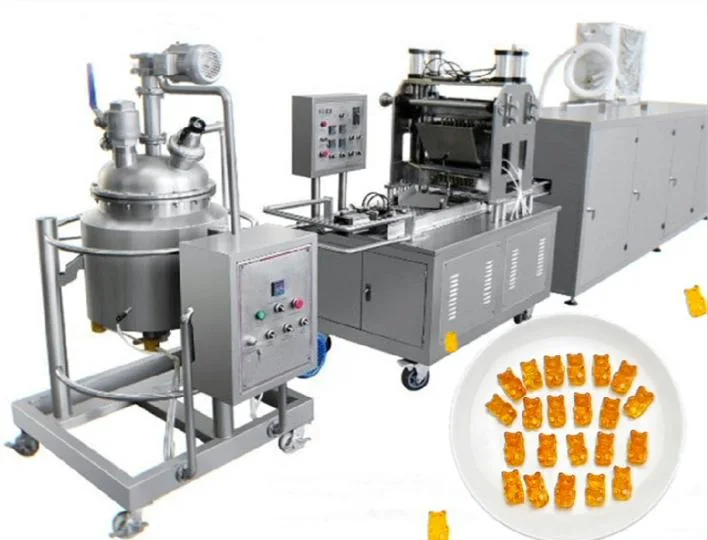 High Productivity Gummy Bear Making Machine Jelly Candy Production Line / Custom Gummy Candy Machine