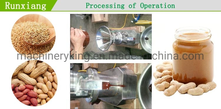 Small Scale Commercial Bean Grinding Cocoa Butter Press Extract Colloid Mill Production Line Price Making Peanut Butter Machine