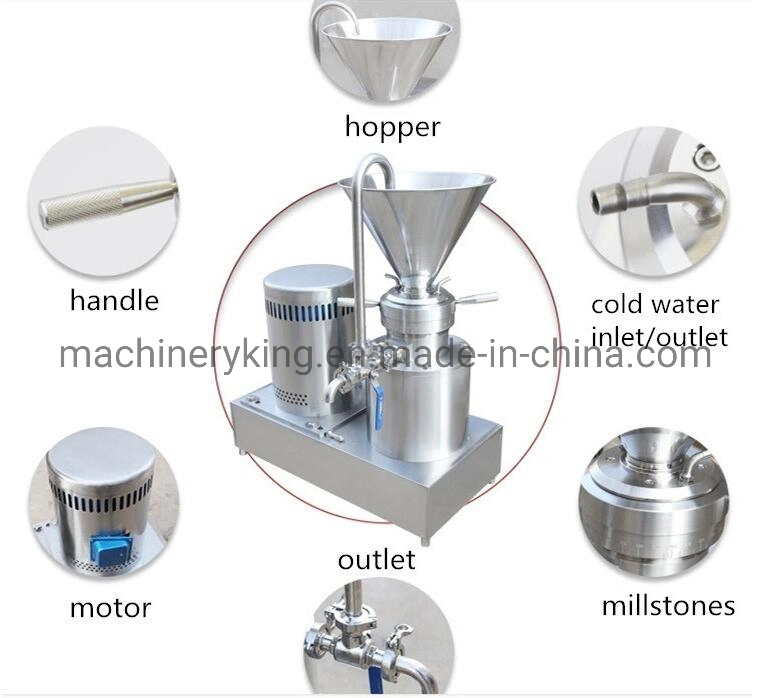 Small Scale Commercial Bean Grinding Cocoa Butter Press Extract Colloid Mill Production Line Price Making Peanut Butter Machine