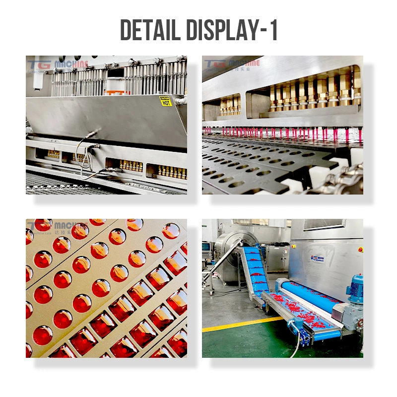 Full Automatic Candy Vitamin Pectin Gelatin Jelly Candy Gummy Bear Production Line