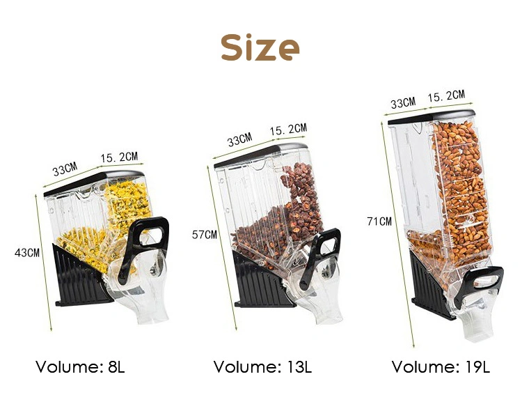 Modern Wall Mount or Stand Dry Food Dispenser